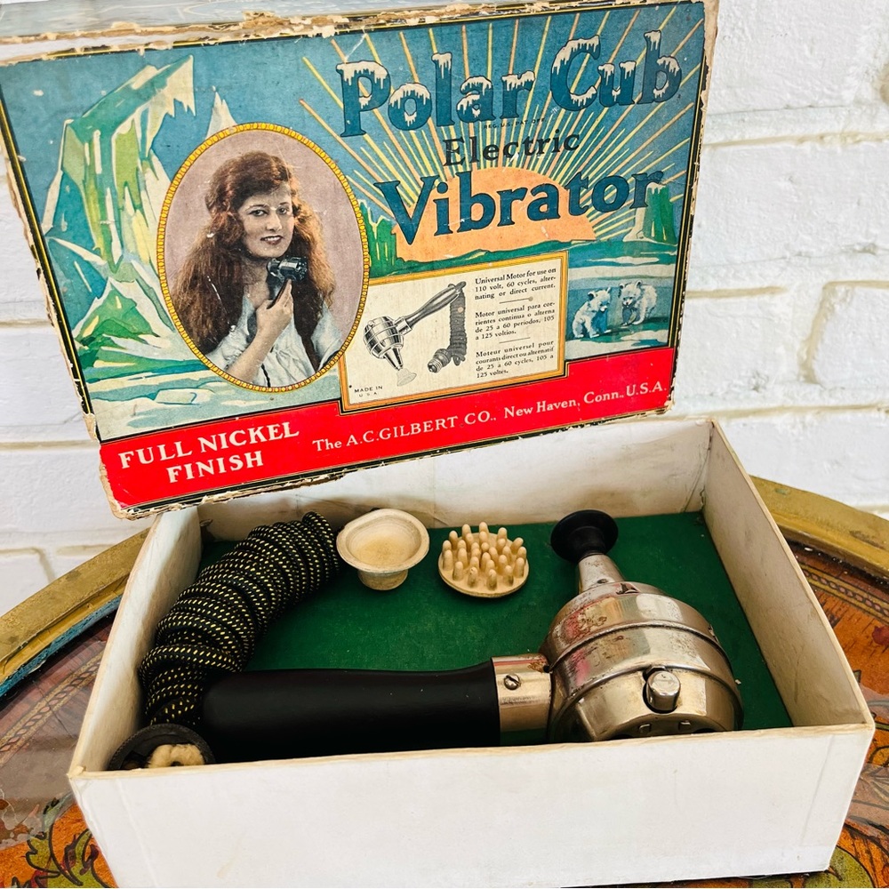A.C. GILBERT POLAR CUB ELECTRIC MASSAGER, 1920'S VINTAGE